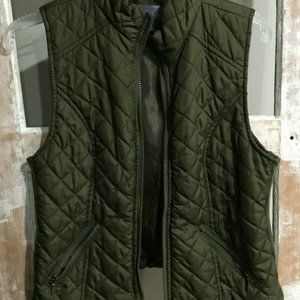 Laura Scott Women's Nano Puffer Quilted Vest Sz L